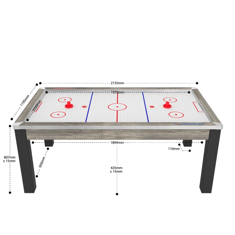 Air Hockey Toronto - Coloris Industriel / Surface Blanche 4 Air Hockey Toronto - Coloris Industriel / Surface Blanche – Image 4