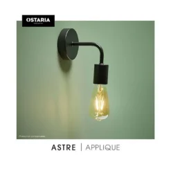 Applique En Métal Noir Astre Ostaria -ATMOSPHERA Boutique applique en metal noir astre ostaria 2