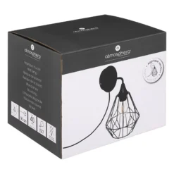 Applique En Métal Noir Flave Atmosphera -ATMOSPHERA Boutique applique en metal noir flave atmosphera 2