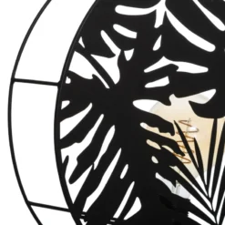 Applique Métal Noir Feuilles Olas Atmosphera -ATMOSPHERA Boutique applique metal noir feuilles olas atmosphera 3