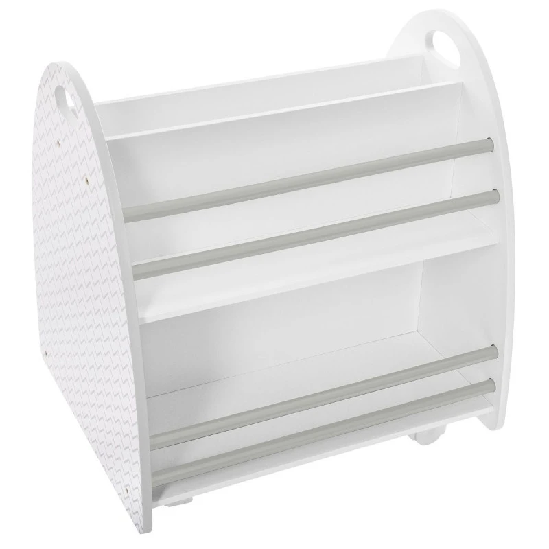 Bibliothèque Enfant Roulettes Gris Atmosphera 1 Bibliothèque Enfant Roulettes Gris Atmosphera