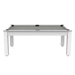 Billard Américain Arizona 7 Pieds Blanc Laqué / Tapis Gris