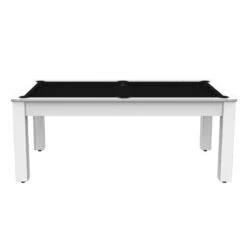 Billard Américain Arizona 7 Pieds Blanc Laqué / Tapis Noir