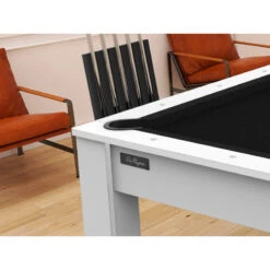 Billard Américain Arizona 7 Pieds Blanc Laqué / Tapis Noir -ATMOSPHERA Boutique billard americain arizona 7 pieds blanc tapis noir 4