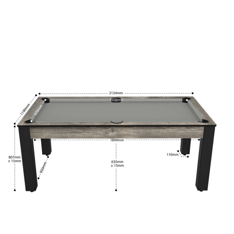 Billard Américain Arizona 7 Pieds Industriel / Tapis Gris 2 Billard Américain Arizona 7 Pieds Industriel / Tapis Gris – Image 2