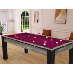 Billard Américain Arizona 7 Pieds Industriel / Tapis Prune -ATMOSPHERA Boutique billard americain arizona 7 pieds industriel tapis prune 6
