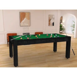 Billard Américain Arizona 7 Pieds Noir Boisé / Tapis Vert -ATMOSPHERA Boutique billard americain arizona 7 pieds noir boise tapis vert 1 5