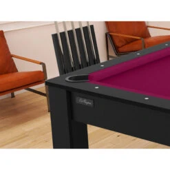 Billard Américain Arizona 7 Pieds Noir Grainé / Tapis Prune -ATMOSPHERA Boutique billard americain arizona 7 pieds noir graine tapis prune 2