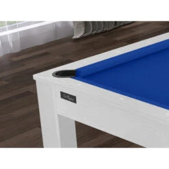 Billard Texas 6 Pieds - Coloris Blanc Boisé Tapis Bleu -ATMOSPHERA Boutique billard texas 6 pieds coloris blanc boise tapis bleu 4