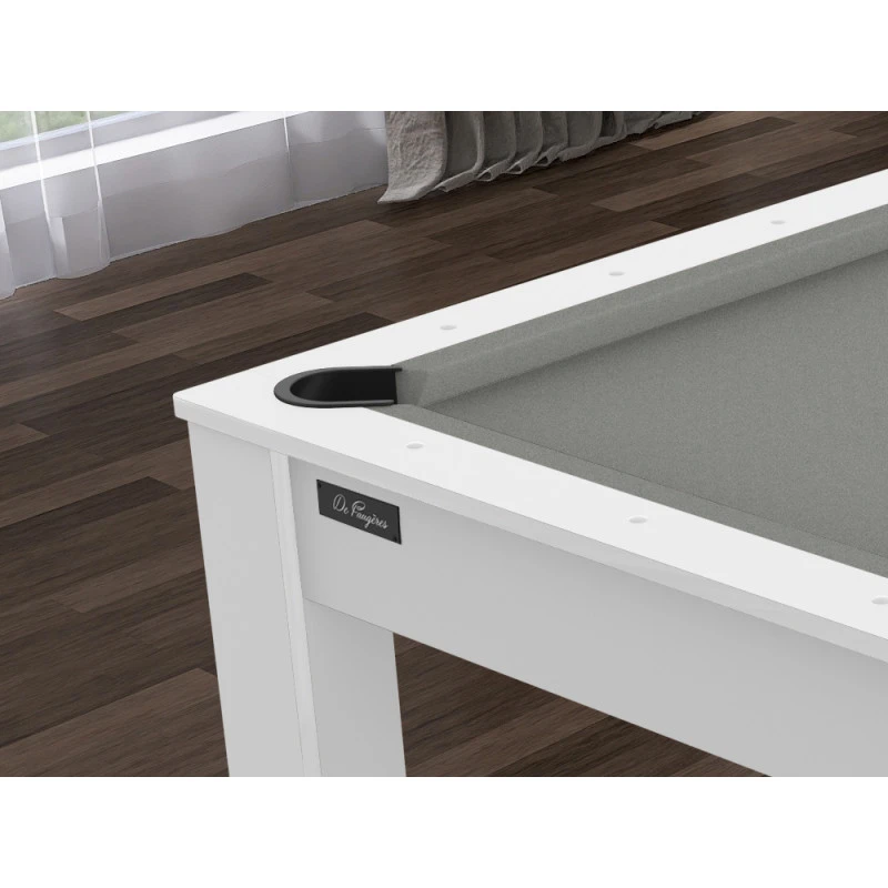 Billard Texas 6 Pieds - Coloris Blanc Laqué / Tapis Gris 5 Billard Texas 6 Pieds - Coloris Blanc Laqué / Tapis Gris – Image 5