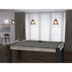 Billard Texas 6 Pieds - Coloris Industriel Tapis Gris -ATMOSPHERA Boutique billard texas 6 pieds coloris industriel tapis gris 4