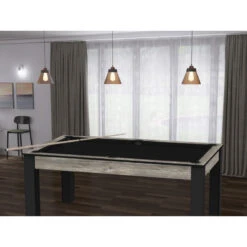 Billard Texas 6 Pieds - Coloris Industriel Tapis Noir -ATMOSPHERA Boutique billard texas 6 pieds coloris industriel tapis noir 4