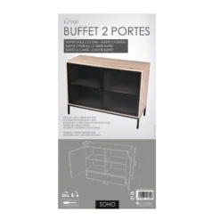 Buffet 2 Portes Grillage Soho -ATMOSPHERA Boutique buffet 2 portes grillage soho 3