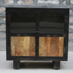 Buffet Métal Et Bois Jodhpur 2 Portes -ATMOSPHERA Boutique buffet metal et bois jodhpur portes 4