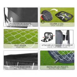 Cage De Foot Pliable 2en1 120x80cm - Modèle Newbie -ATMOSPHERA Boutique cage de foot pliable 2en1 120x80cm modele newbie 1 2