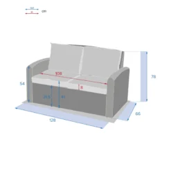 Canapé 2 Places Polynésia Havane Hespéride 5 Canapé 2 Places Polynésia Havane Hespéride -ATMOSPHERA Boutique canape 2 pl polynesia havane hesperide 2