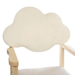Chaise Enfant Nuage Blanc Pieds Bois Atmosphera -ATMOSPHERA Boutique chaise enfant nuage blanc pieds bois atmosphera 2