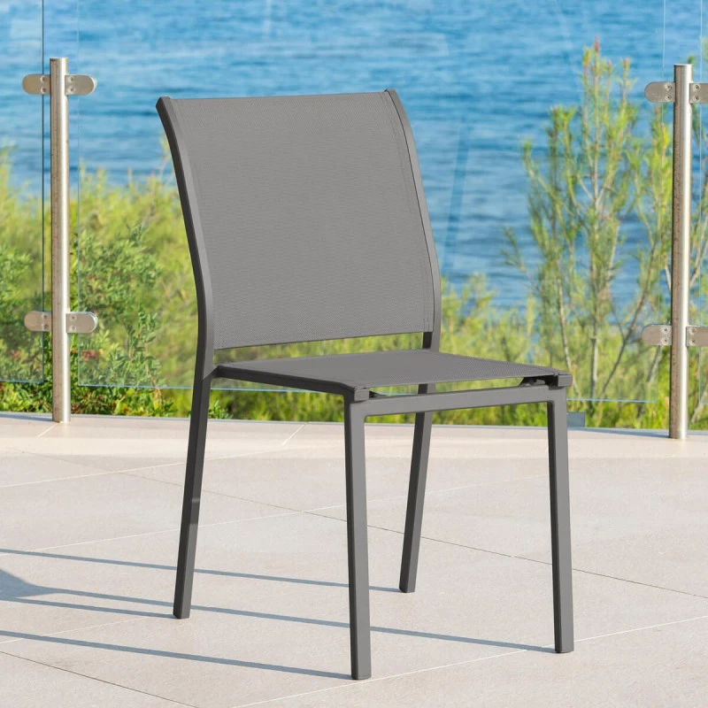 Chaise Extérieur Essentia Tonka/noisette Hespéride 2 Chaise Extérieur Essentia Tonka/noisette Hespéride – Image 2