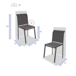 Chaise Extérieur Essentia Tonka/noisette Hespéride 5 Chaise Extérieur Essentia Tonka/noisette Hespéride -ATMOSPHERA Boutique chaise exterieur essentia tonka noisette hesperide 2