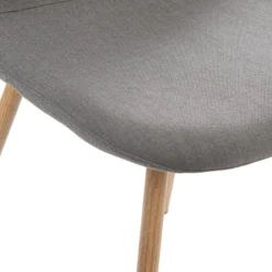 Chaise Taho Gris Foncé Assise Rembourrée Atmosphera -ATMOSPHERA Boutique chaise taho gris fonce assise rembourree atmosphera 2