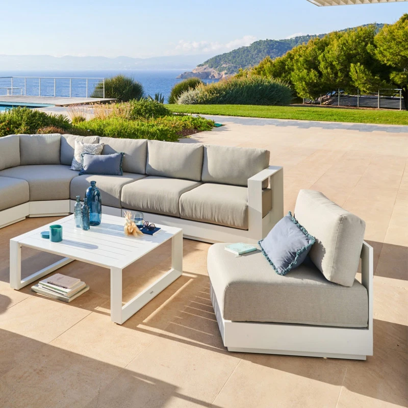 Chauffeuse 1 Place Pour Salon Allure Blanc Hespéride 2 Chauffeuse 1 Place Pour Salon Allure Blanc Hespéride – Image 2