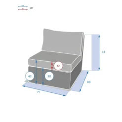 Chauffeuse Extérieur Moorea Hespéride Terre D'ombre -ATMOSPHERA Boutique chauffeuse exterieur moorea hesperide terre ombre 2