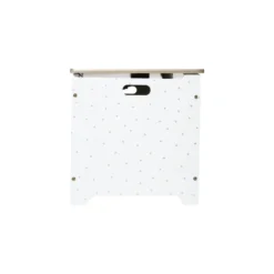 Coffre à Jouets 58 Cm Blanc Et Doré Atmosphera -ATMOSPHERA Boutique coffre a jouets dore 4