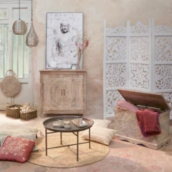 Coffre Chambre Shirel En Bois Blanchi Atmosphera -ATMOSPHERA Boutique coffre chambre shirel en bois blanchi atmosphera 3