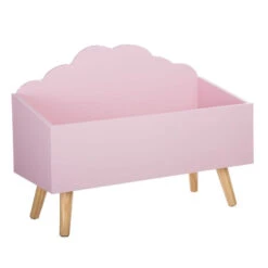 Coffre De Rangement Nuage Rose Atmosphera