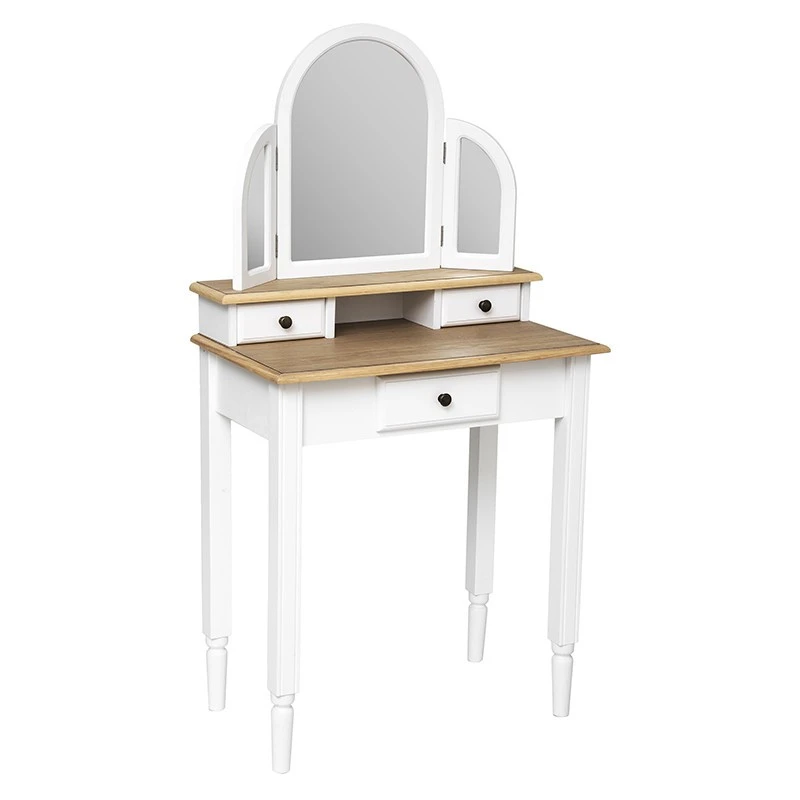 Coiffeuse Blanche 3 Tiroirs Solen Atmosphera 1 Coiffeuse Blanche 3 Tiroirs Solen Atmosphera