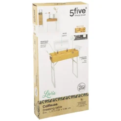 Coiffeuse En Bambou Levia Blanc 5Five -ATMOSPHERA Boutique coiffeuse en bambou levia blanc 5five 2