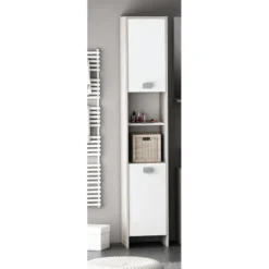 Demeyere Colonne 2 Portes HONOLULU Blanc/chêne Champagne 7 Demeyere Colonne 2 Portes HONOLULU Blanc/chêne Champagne -ATMOSPHERA Boutique colonne 2 portes honolulu blanc chene champagne 2