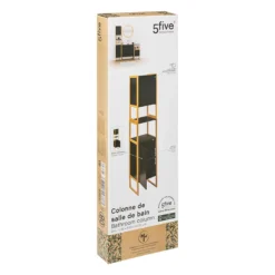 Colonne De Salle De Bain Noir Natureo 5Five -ATMOSPHERA Boutique colonne de salle de bain noir natureo 5five 3