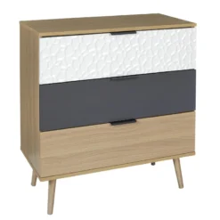 Commode 3 Tiroirs Scandinave Sven