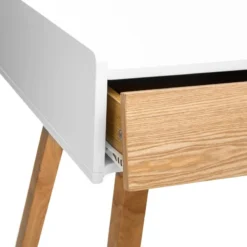 Console Sur Pieds Bois Elva Blanc Atmosphera -ATMOSPHERA Boutique console sur pieds bois elva blanc atmosphera 2