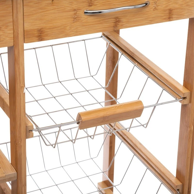 Desserte Bambou 6 Tiroirs Roulettes 76 Cm 5five 5 Desserte Bambou 6 Tiroirs Roulettes 76 Cm 5five – Image 5