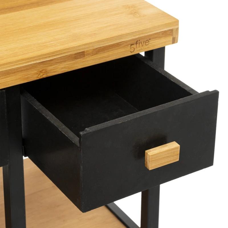 Desserte En Bambou Et Métal Nera 5five 3 Desserte En Bambou Et Métal Nera 5five – Image 3