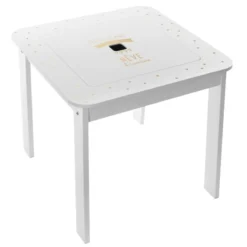 Ensemble Table + 2 Tabourets Enfant Blanc Doré Dream Atmosphera -ATMOSPHERA Boutique ensemble table 2 tabourets enfant blanc dore dream atmosphera 2