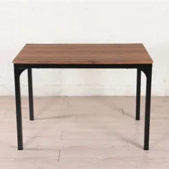 Ensemble Table + 4 Chaises Métal Et Effet Bois -ATMOSPHERA Boutique ensemble table 4 chaises metal et effet bois 1