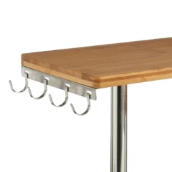 Etagère D'angle 3 Niveaux Bambou Et Inox 5Five -ATMOSPHERA Boutique etagere d angle 3 niveaux bambou et inox 5five 2