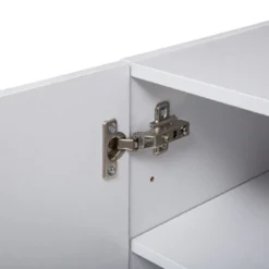 Etagère Murale 2 Niveaux + Porte 57x30 Blanc Fixup 5Five -ATMOSPHERA Boutique etagere murale 2 niveaux porte 57x30 blanc fixup 5five 4