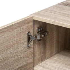 Etagère Murale 2 Niveaux + Porte 57x30 Naturel Fixup 5Five -ATMOSPHERA Boutique etagere murale 2 niveaux porte 57x30 naturel fixup 5five 1 3