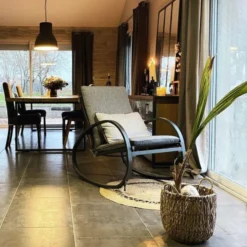 Fauteuil à Bascule Nevada Noir Graphite Hespéride -ATMOSPHERA Boutique fauteuil a bascule nevada noir graphite hesperide 5