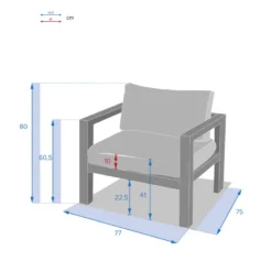 Fauteuil De Jardin Jauca Noisette / Gris Boisé Hespéride -ATMOSPHERA Boutique fauteuil de jardin jauca noisette gris boise hesperide 2