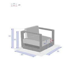 Fauteuil Extérieur 1 Place Allure Blanc Hespéride 7 Fauteuil Extérieur 1 Place Allure Blanc Hespéride -ATMOSPHERA Boutique fauteuil exterieur 1 place allure blanc hesperide 2