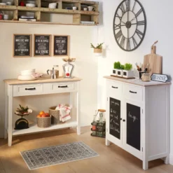 Horloge Chiffres Romains Vintage 70 Cm Gris Atmosphera -ATMOSPHERA Boutique horloge chiffres romains vintage 70 cm gris 2