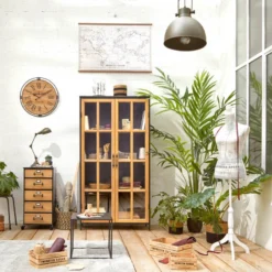 Horloge Métal Et Bois D58 Colonial Atmosphera -ATMOSPHERA Boutique horloge metal et bois d58 colonial atmosphera 3