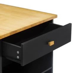 Ilot De Cuisine Noir Et Naturel 5Five 12 Ilot De Cuisine Noir Et Naturel 5Five -ATMOSPHERA Boutique ilot de cuisine noir et naturel 5five 5