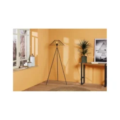 Lampadaire Filaire Métal Hibiscus Noir Ostaria -ATMOSPHERA Boutique lampadaire filaire metal hibiscus noir ostaria 2