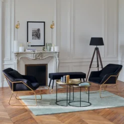 Lampadaire Trépied Runo Noir Atmosphera H 145 Cm 9 Lampadaire Trépied Runo Noir Atmosphera H 145 Cm -ATMOSPHERA Boutique lampadaire trepied runo noir atmosphera h 145 cm 4